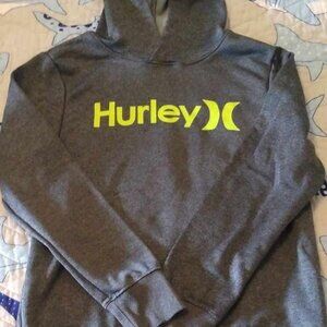 Hurley Hoodie Sweatshirt Youth Size Large in Grey